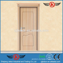 JK-TP9008 pavo más nuevo estilo de alta calidad mdf madera pvc puerta interior